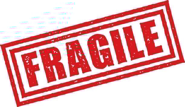 Fragile icon - outcome of bad packaging