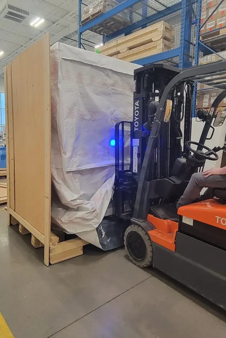 The SmartShield Team delivering custom packaging for a medical client 
