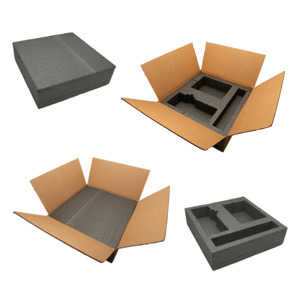 polystyrene fitment in box